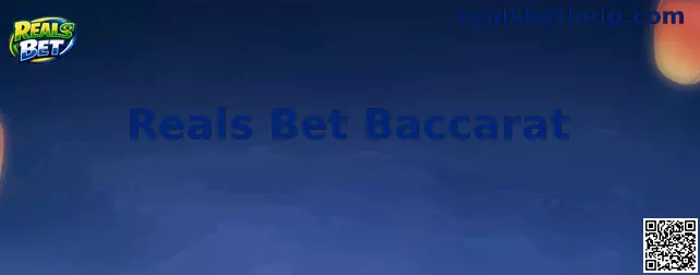 Interface ilustrativa do Reals Bet Baccarat