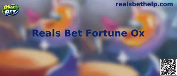Painel ilustrativo do jogo Reals Bet Fortune Ox