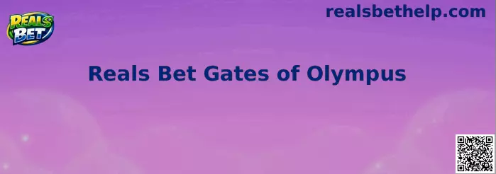 Interface ilustrativa do jogo Reals Bet Gates of Olympus